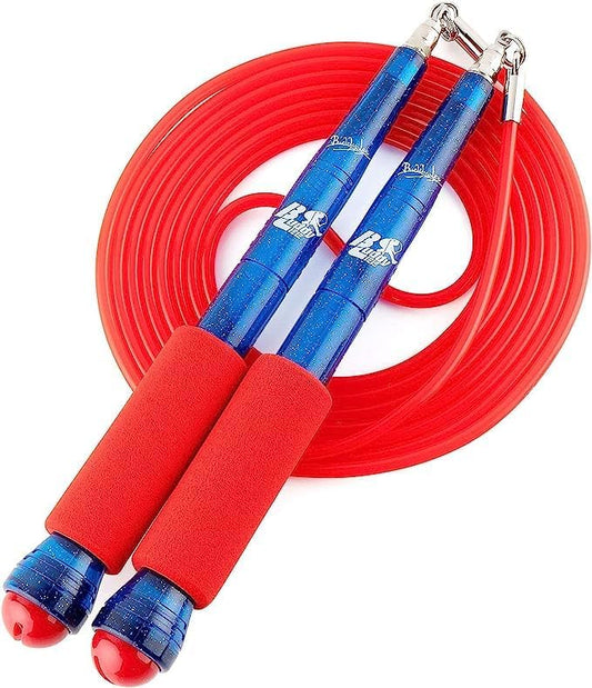 Buddy Lee Jump Ropes Rope Master Original Ball Bearing Jump Rope, 9” HD Plastic Handles. Perfect Jump Rope for Fitness, CrossFit Gym, Endurance Jumping, Cross Overs, Extreme Jumping