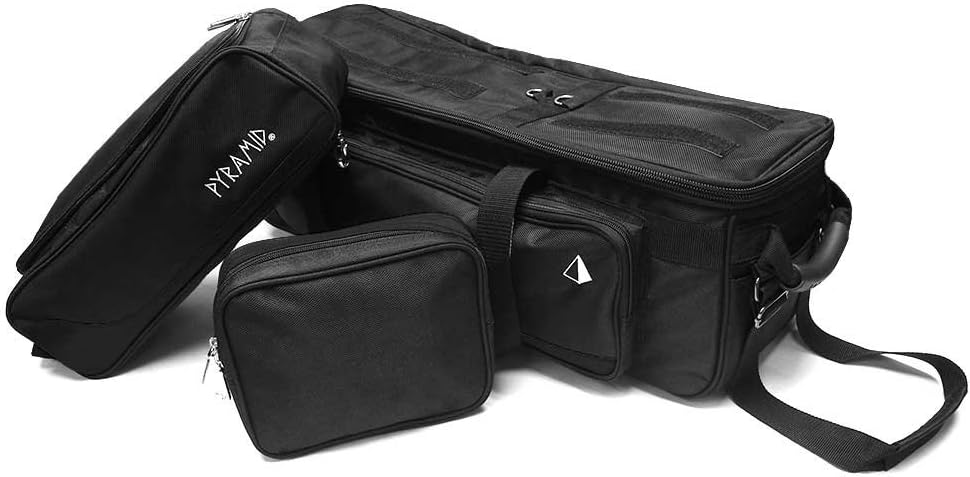 Pyramid Path Triple Tote Roller Plus Bowling Bag with Detachable Shoe Bag (Fits US Mens Size 15), Accessory and Side Pocket, Lightweight Travel Design