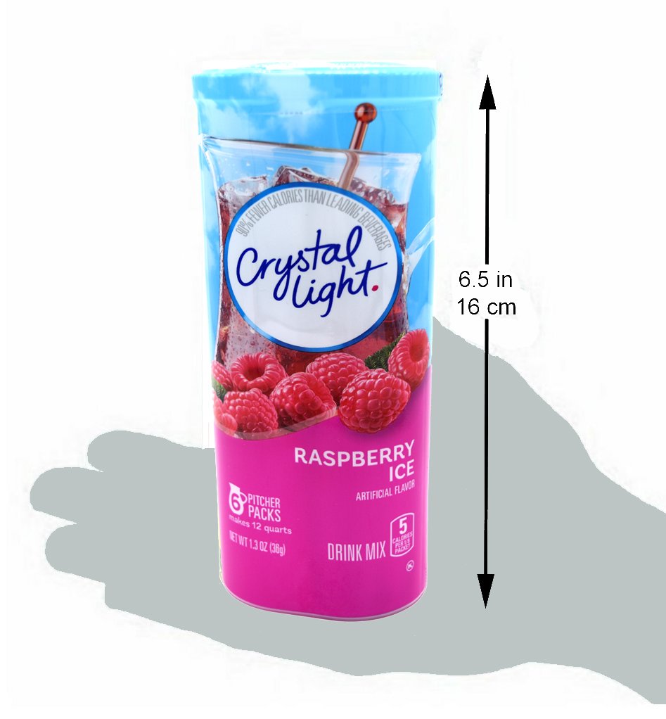 Crystal Light Raspberry Ice Drink Mix (12-quart), 1.3-ounce Packages (Pack of 2)