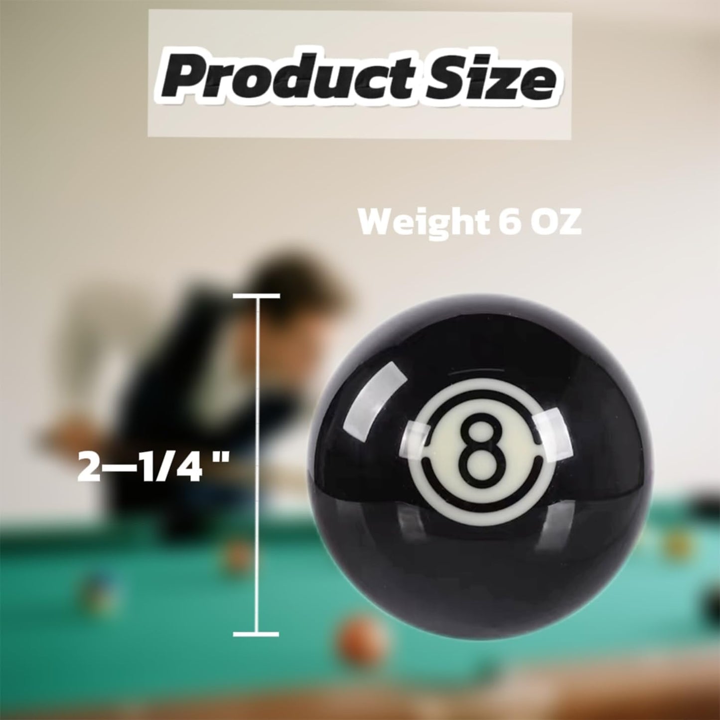 Billiard Balls Standard Set 16 Pool Table Balls 2-1/4 inch Replacement Billiard Cue Ball Set Professional Pool Table Accessories