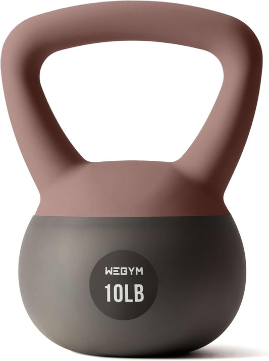Soft Kettlebells with Cushioned Impact-Resistant Base and Anti-Slip, Wide-Grip Handle for Home Workouts, Weightlifting, and Full Body Strength Training