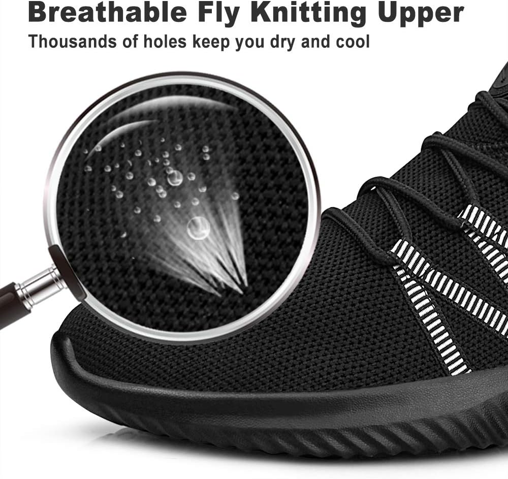 Feethit Mens Slip On Running Shoes Breathable Lightweight Comfortable Fashion Non Slip Sneakers for Men