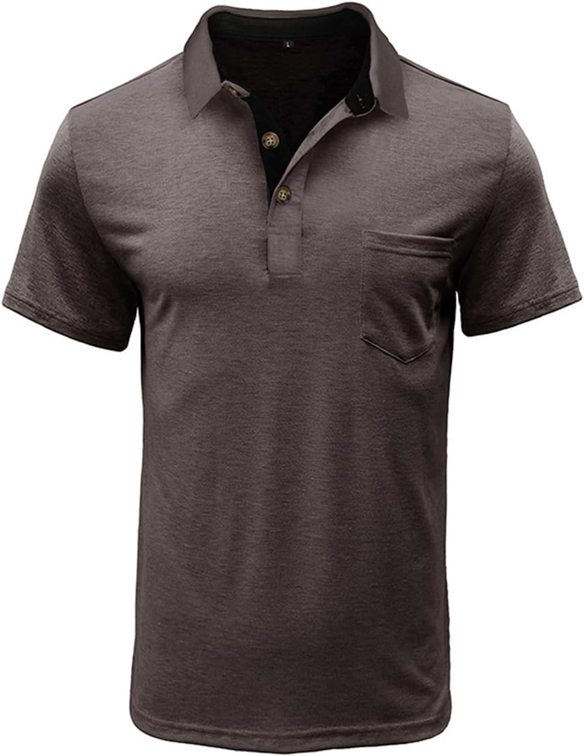 SEGANUP Men's Fashion Polo Shirts Short Sleeve Casual Cotton Golf Shirts Moisture Wicking Polo Shirt with Pocket