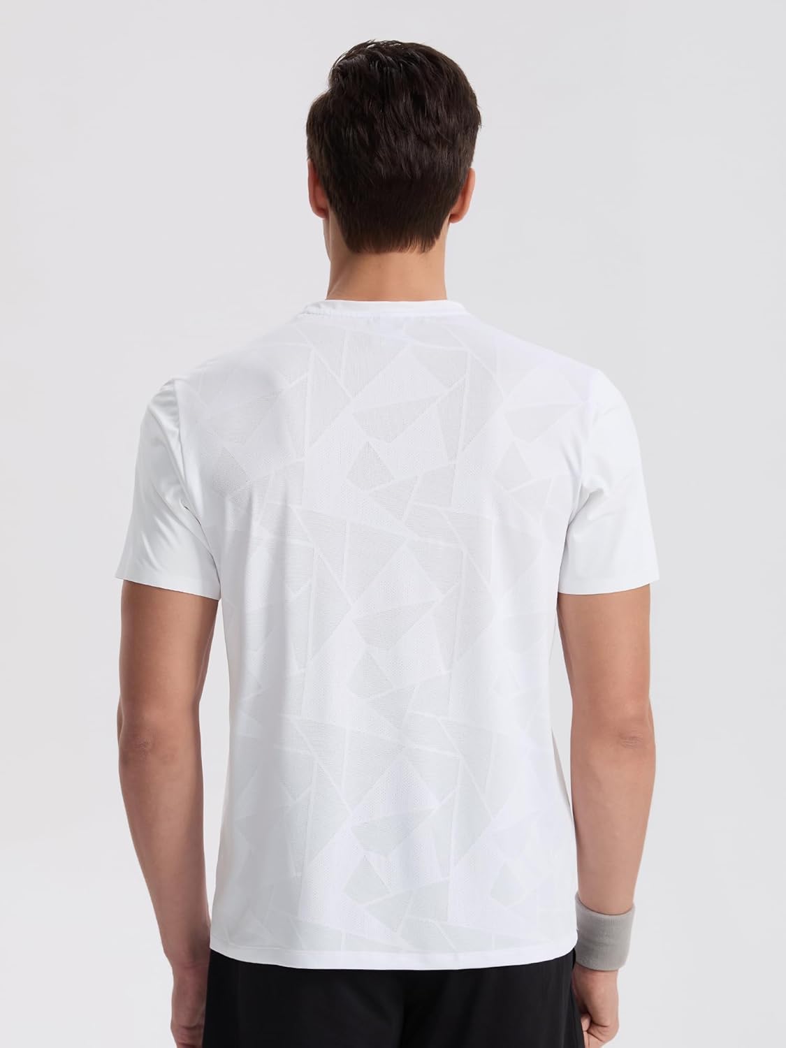 Mens Seamless Workout T-Shirts Lightweight Moisture Wicking Running Hiking Camping Tennis Pickleball Shirts for Men