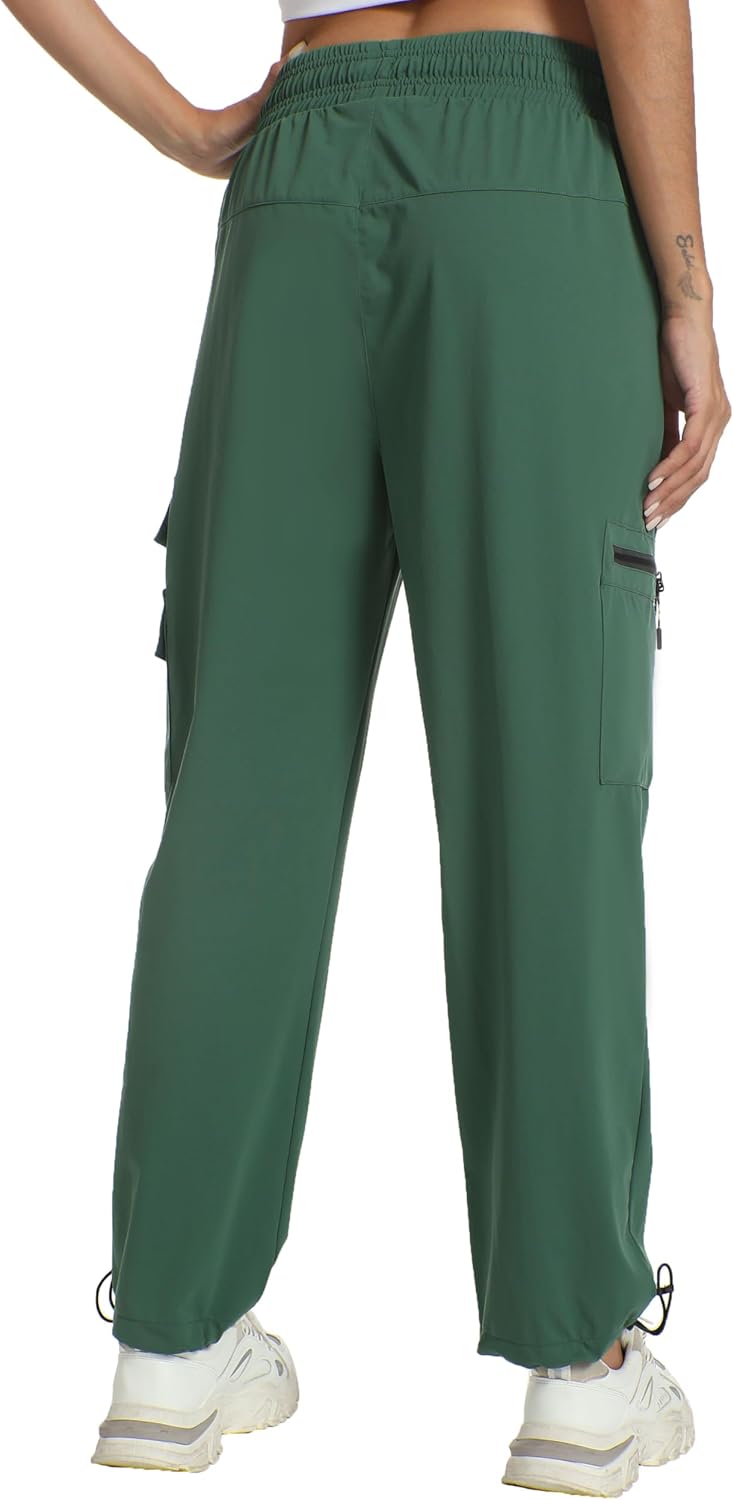 Women's Hiking Pants with Pockets - Travel Lounge Outdoor Quick Drying Lightweight Water Resistant Joggers