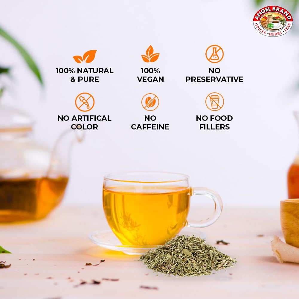 Angel Brand Lemongrass Tea Bags, 20 Bags – Lemon Grass Tea with Ginger, Rose Hips, & Cloves - lemongrass tea bags Famous in Jamaican culture with Balanced Flavor, Rich Nutrients & Health Benefits