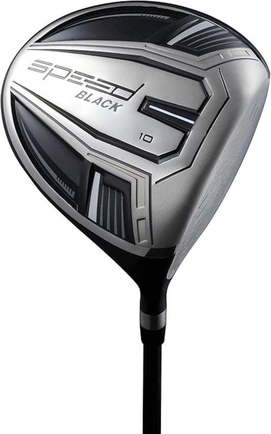 Speed Titanium Driver Golf Club, 10°, 11.5°, 12.5° Loft (Right & Left Handed), Lightweight Graphite Shaft, Oversized Sweet Spot, Aerodynamic, USGA Conforming Mens Golf Driver + Deluxe Headcover