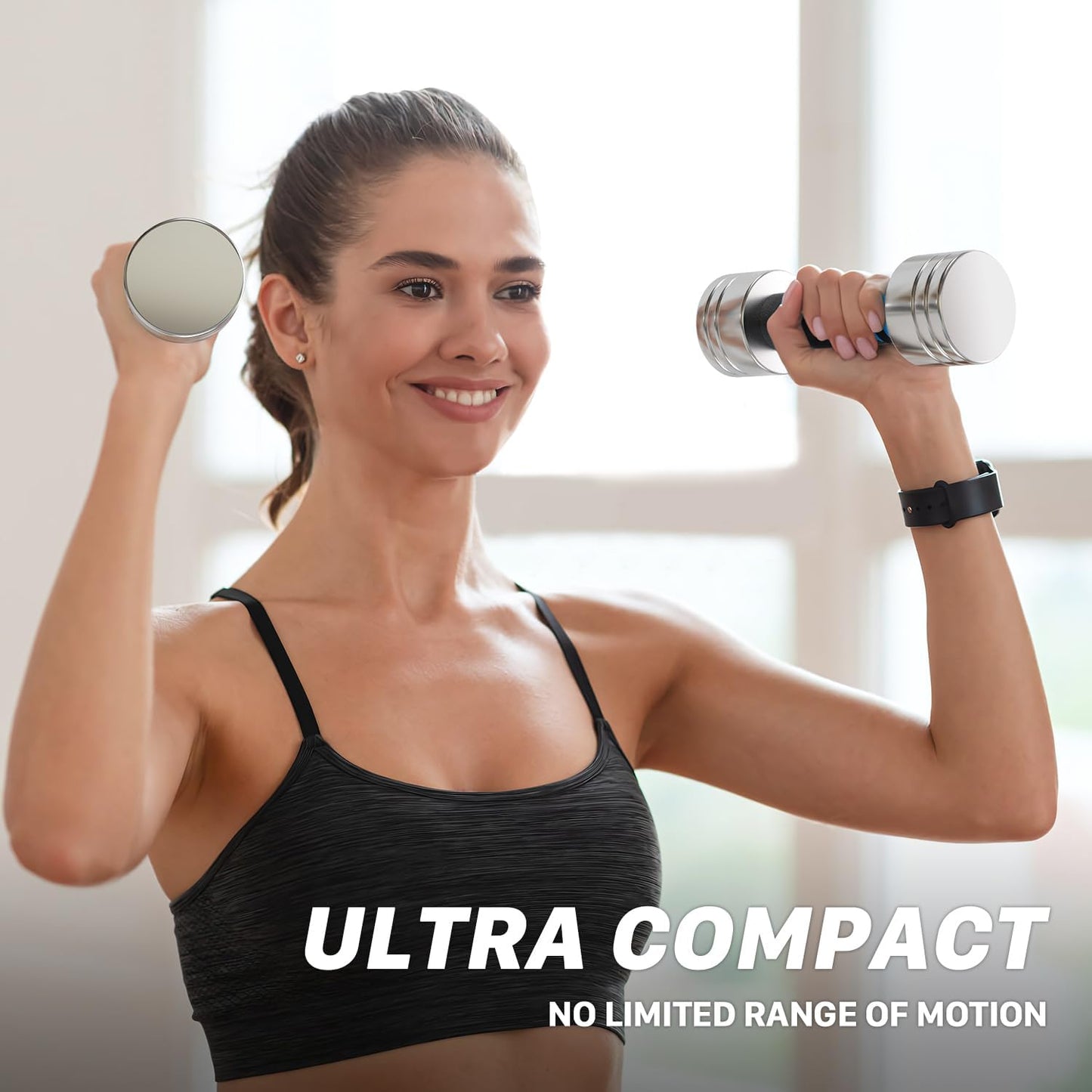 Northdeer Steel Dumbbells Ultracompact & Adjustable Chrome Dumbbell with Foam Handles 5lb 10lb 15lb 20lb 30lb 50lb Home Gym Workout (Choice of Size)