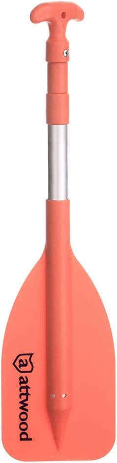 Attwood Emergency Telescoping Paddle for Boating, Orange