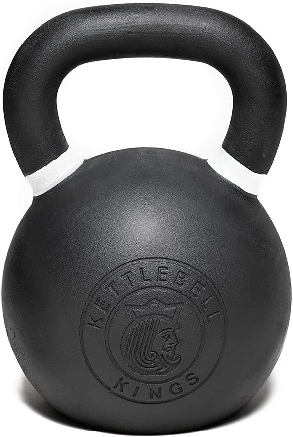 Kettlebell Kings Powder Coated Kettlebell Weights - 9-97 lb Strength Training Kettlebells for Men and Women - Hand Weights Workout Gym Equipment - Weights Set for Home Gym- New