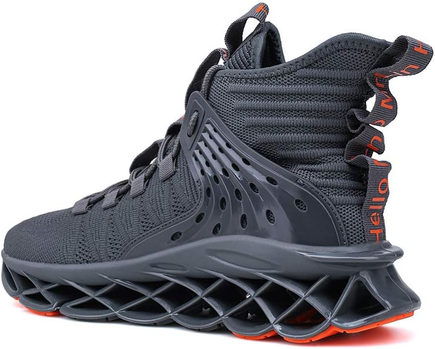 Hello MrLin Men's Running Shoes Non Slip Athletic Tennis Walking Blade Type Sneakers Hip Hop