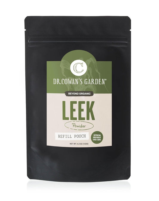 Dr. Cowan’s Garden Leek Powder - Beyond Organic Vegetable Powder, Green Powder Superfood, Super Greens Vegetable Powder, Greens Powder for Nutritional and Culinary Uses, Dehydrated Greens, 50 Servings