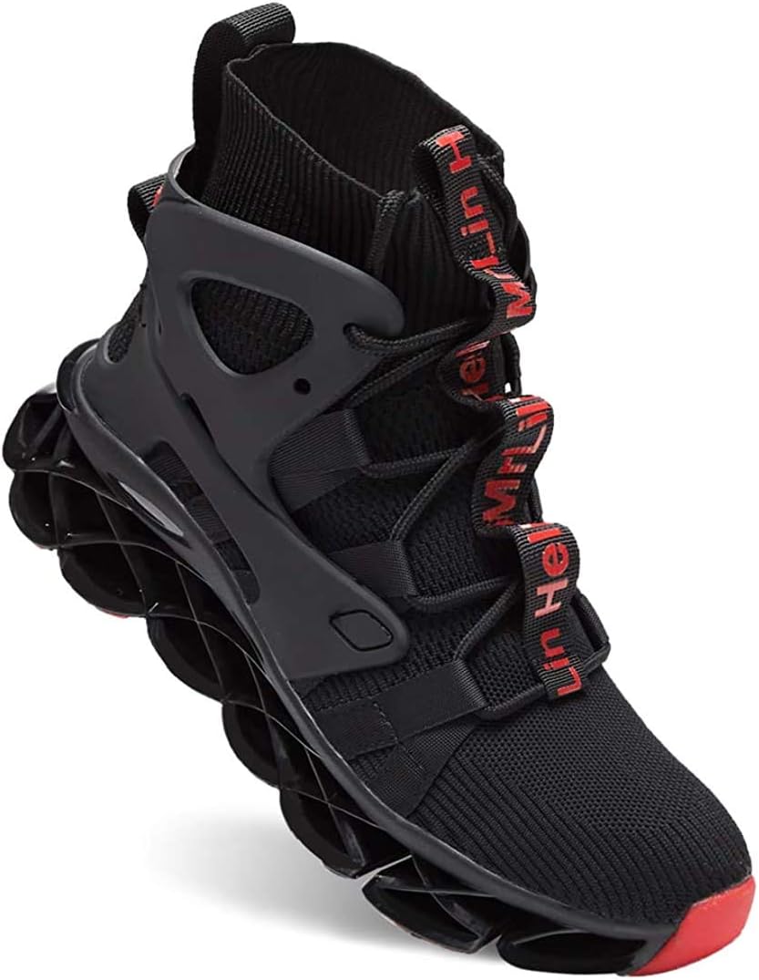 Hello MrLin Men's Running Shoes Non Slip Athletic Tennis Walking Blade Type Sneakers Hip Hop