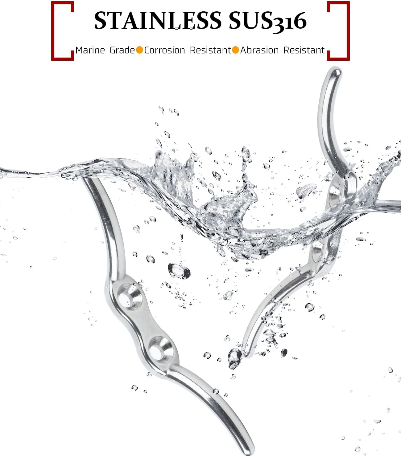 Atibin Deck Hardware Dock Cleats Steel Stainless Kayak Boat Cleat Marine Mooring Heavy Rope Cleat Base