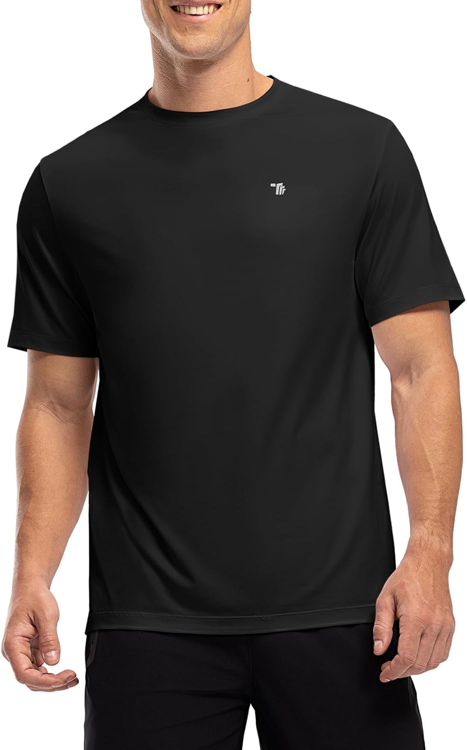 BGOWATU Men's Quick Dry Workout Athletic Shirts Lightweight Tennis Shirts for Men Running Gym Tops