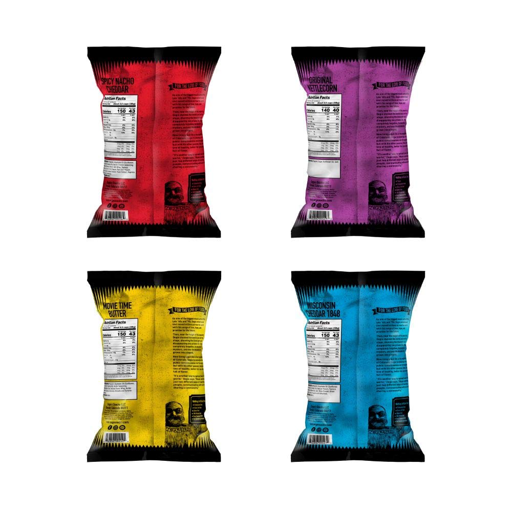 Oogie's Gourmet Popcorn| 16 Pack | Variety Flavor Pack | Gluten Free Popcorn Snacks | 1oz Individual Bags