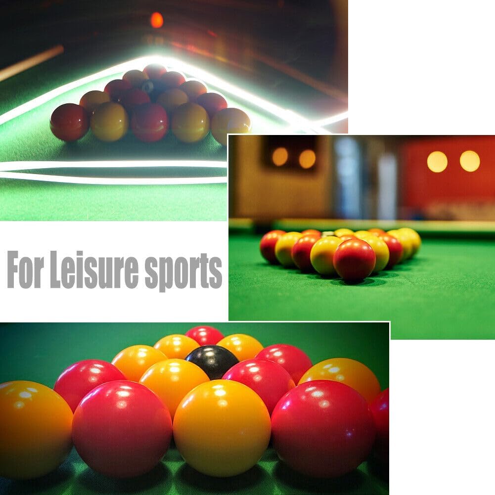 East Eagle Billiard Balls Red and Yellow Standard Pool Ball Set - 2-1/4 Inch