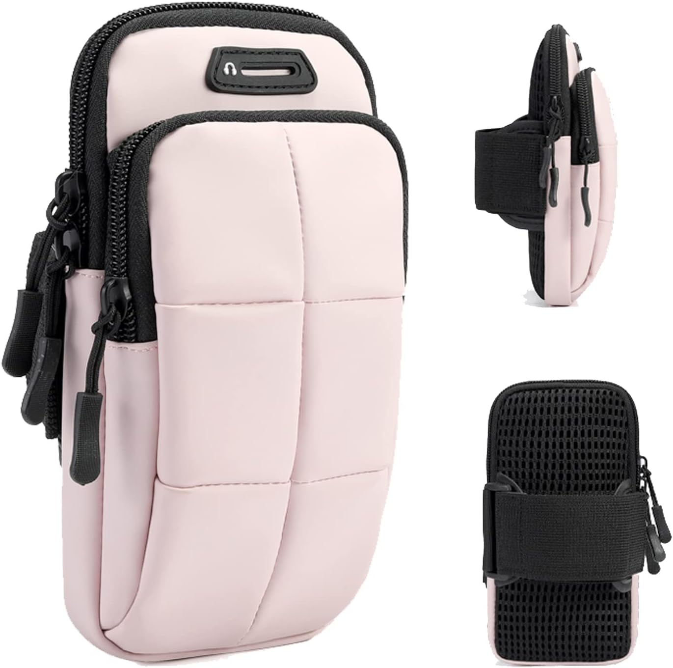 Phone Holder, Arm Bands for Workout, Use for Running, Walking, Hiking & Biking (Pink)