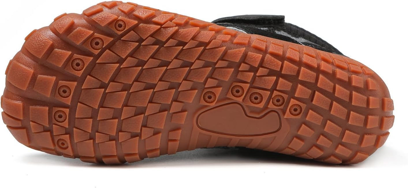 KUBUA Kids High Top Barefoot Shoes Boys Girls Minimalist Sneakers Lightweight Comfort Zero Drop Shoes Toddler Little Big Kid