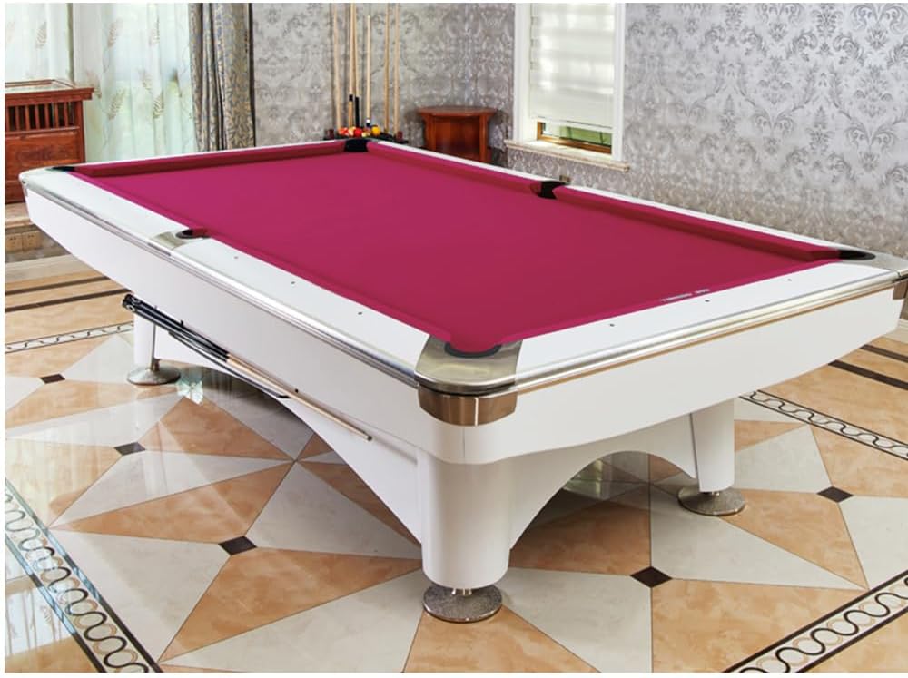 Boshen Worsted Blend Billiard Cloth Pool Table Felt Fast Speed for 7' 8' 9' Pool Table Pre Cut Bed & Rails