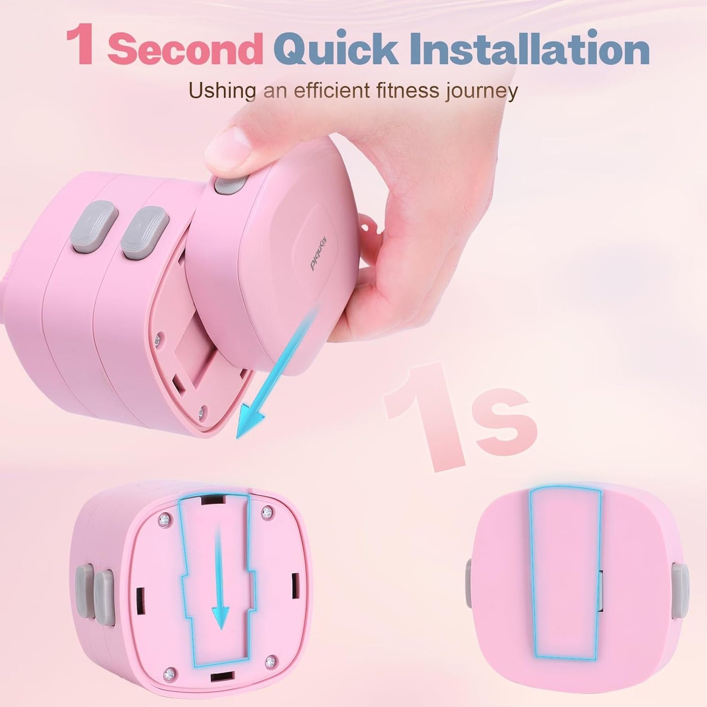 Adjustable Dumbbell Set of 2, 4 in 1 Free Weights Dumbbells Set for Women with Fast Adjustment, Each 2lb 3lb 4lb 5lb Hand Weights Set for Home Gym & Outdoor Exercise Training