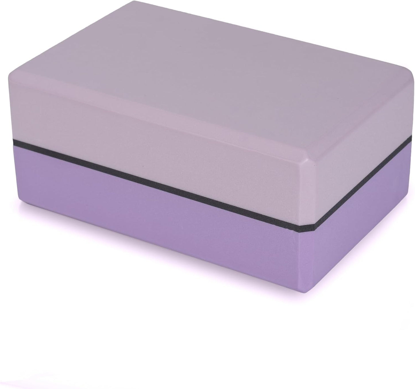 Sunshine Yoga 4" Striped Yoga Block, 10 Pack Bulk EVA Foam Yoga Blocks, Firm and Supportive Yoga Brick, Balance Foam for Stretching, Pilates, and Workout, 4" x 6" x 9"