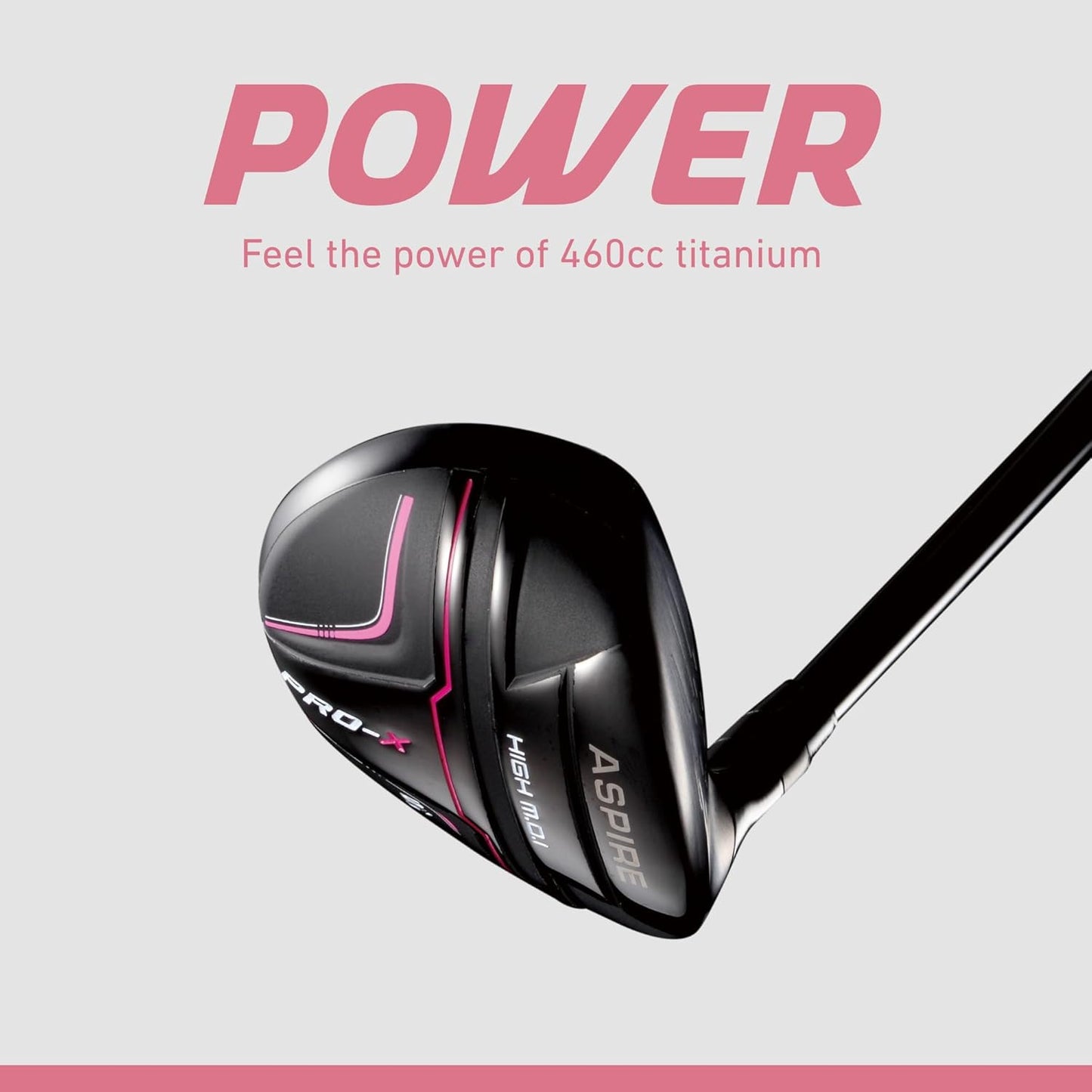 Aspire PRO-X 16-Piece Womens Golf Club Set, Includes Titanium F Driver, #3 Fairway Wood, 4-5 Hybrids, 7-SW Irons, Putter, Cart Bag, 4 H/C's, Golf Clubs Women Right Handed, Regular & Petite Sizes