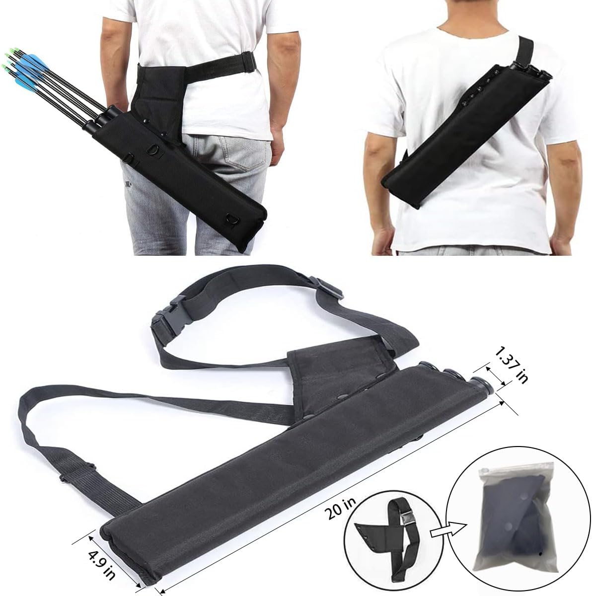 Archery 60" Recurve Bow and Arrows Set for Adults Right Hand Longbow kit Wooden Competition Hunting Shooting Training Outdoor Practice 30-60lb