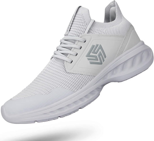 Mens Slip On Walking Shoes Non Slip Running Shoes Breathable Workout Shoes Lightweight Gym Sneakers