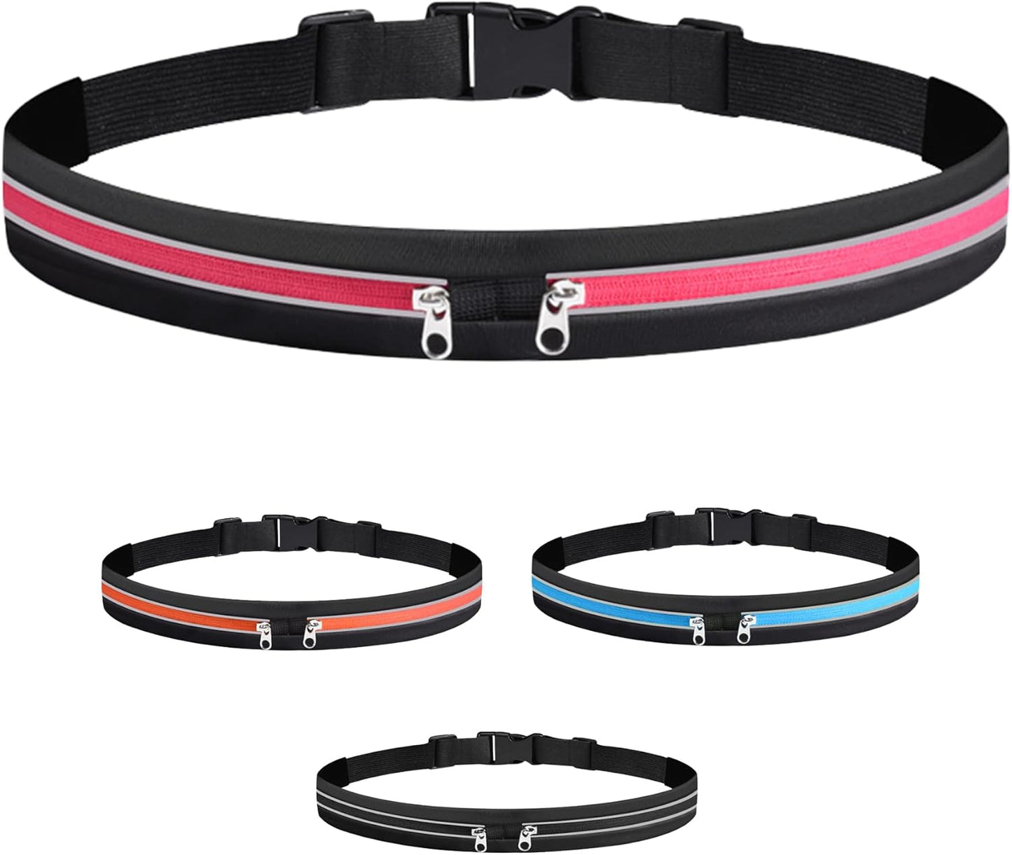 Slim Running Belts for Women Men - Running Phone Holder Fanny Pack for Key, Accessories Fits ALL Cell Phones, Pink