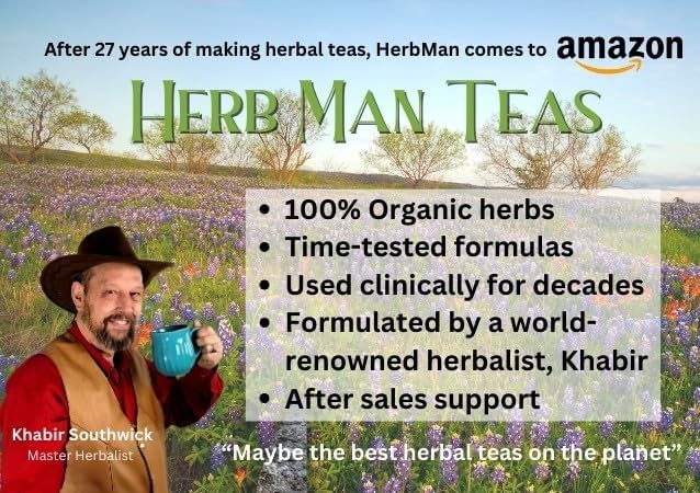 LIVER TEA — Organic Herbal Blend to Support Liver & Gallbladder Function, Healthy Digestion, and Fat Utilization — by Master Herbalist Khabir, Non-GMO, No Additives