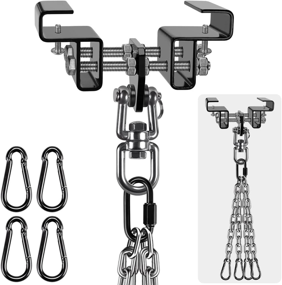 BeneLabel Punching Bag Hanger, Heavy Bag Mount, Boxing Bag Kit, Holder, Wall Mount, Accessories for Beam, 400KG Capacity