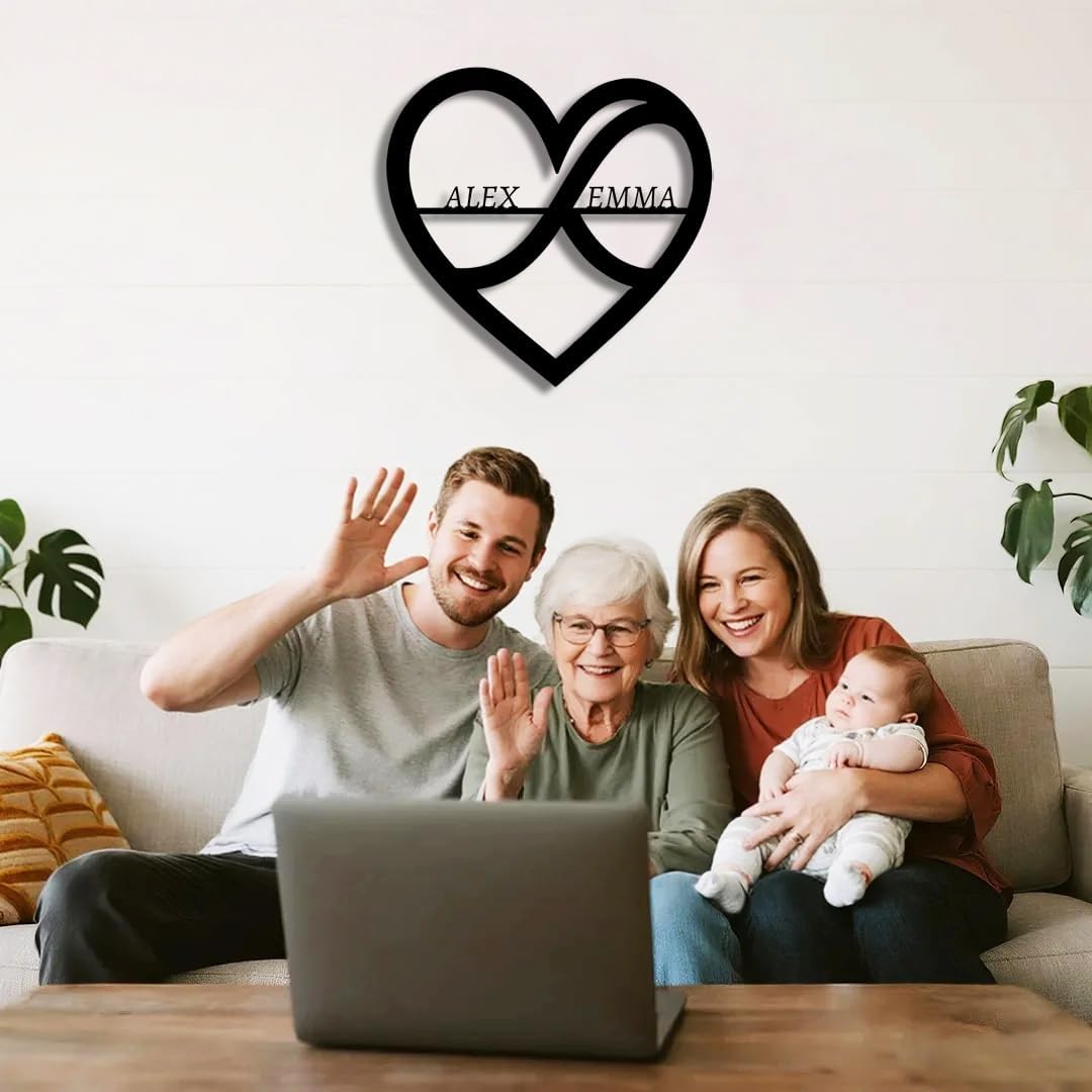 Personalized Wedding Metal Name Sign | Custom Wall Art Gifts for Couples | Custom Metal Signs |Engagement Gift | Anniversary Wedding Date Sign | Bedroom Decor for Couples