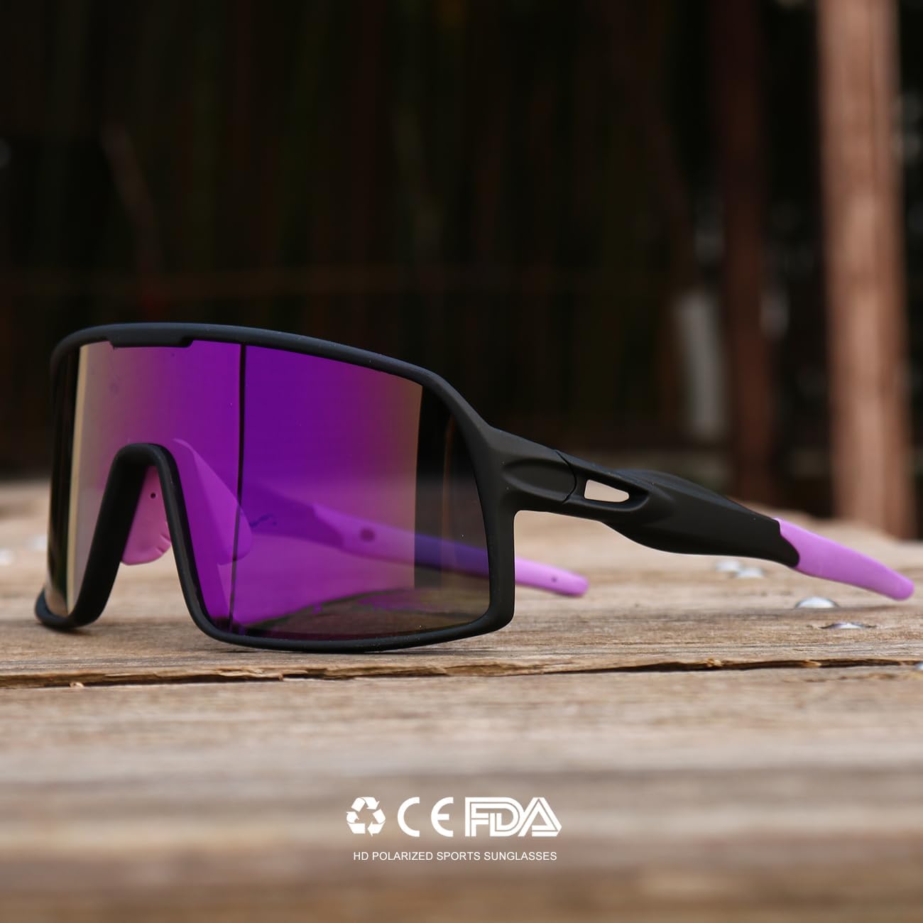 Polarized Sports Sunglasses for Men and Women Cycling Glasses UV Protection Goggles for Mountain Bike Running Fishing
