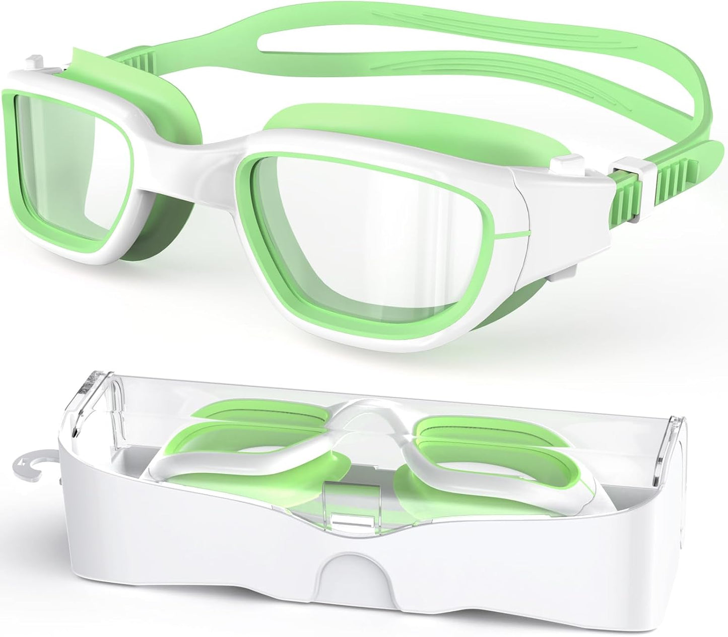 Kids Swim Goggles,Swimming Goggles for Kids 6-14, Anti-Fog UV Protection Pool Glasses for Boys Girls