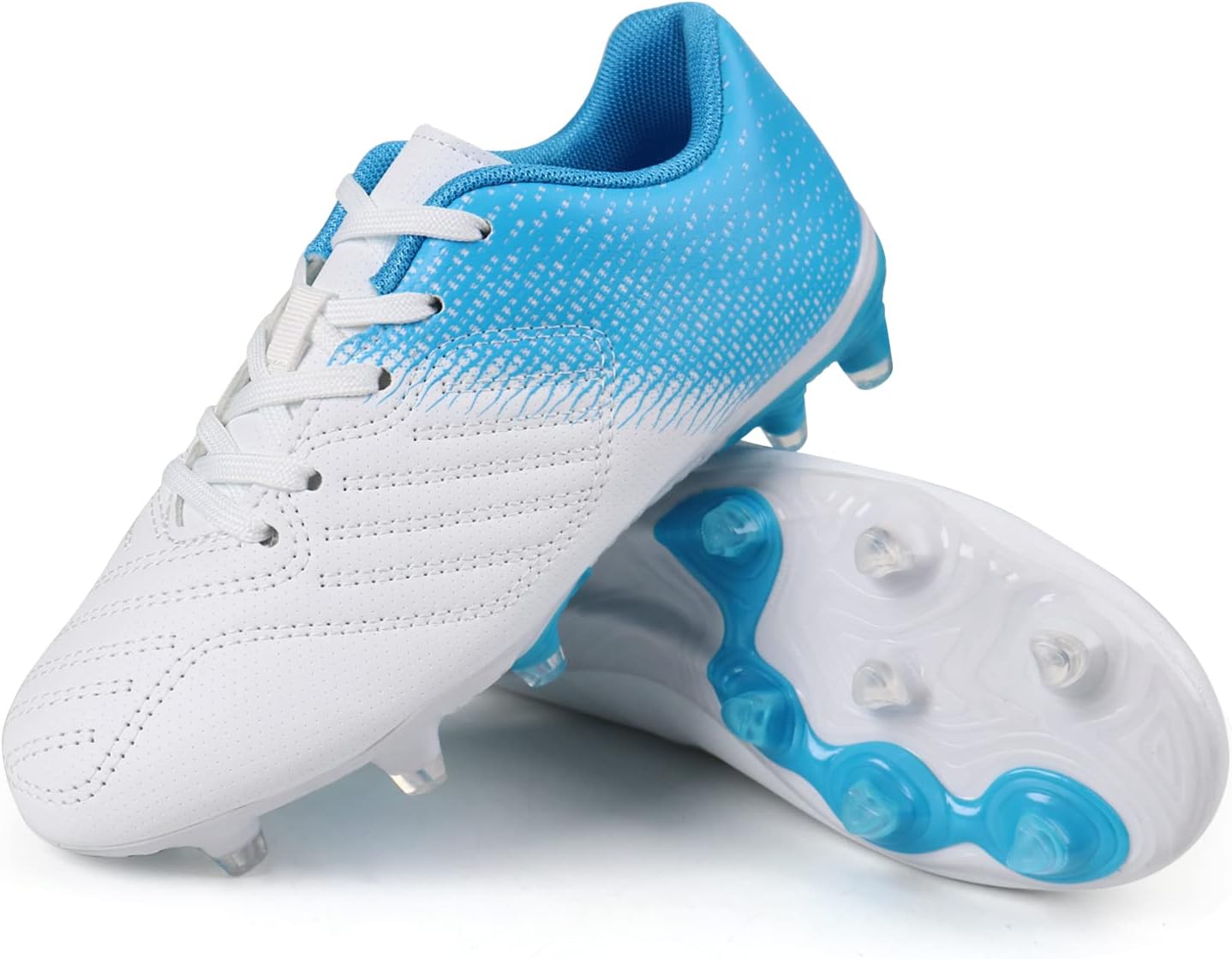 brooman Kids Soccer Cleats Boys Girls Athletic Outdoor Football Shoes