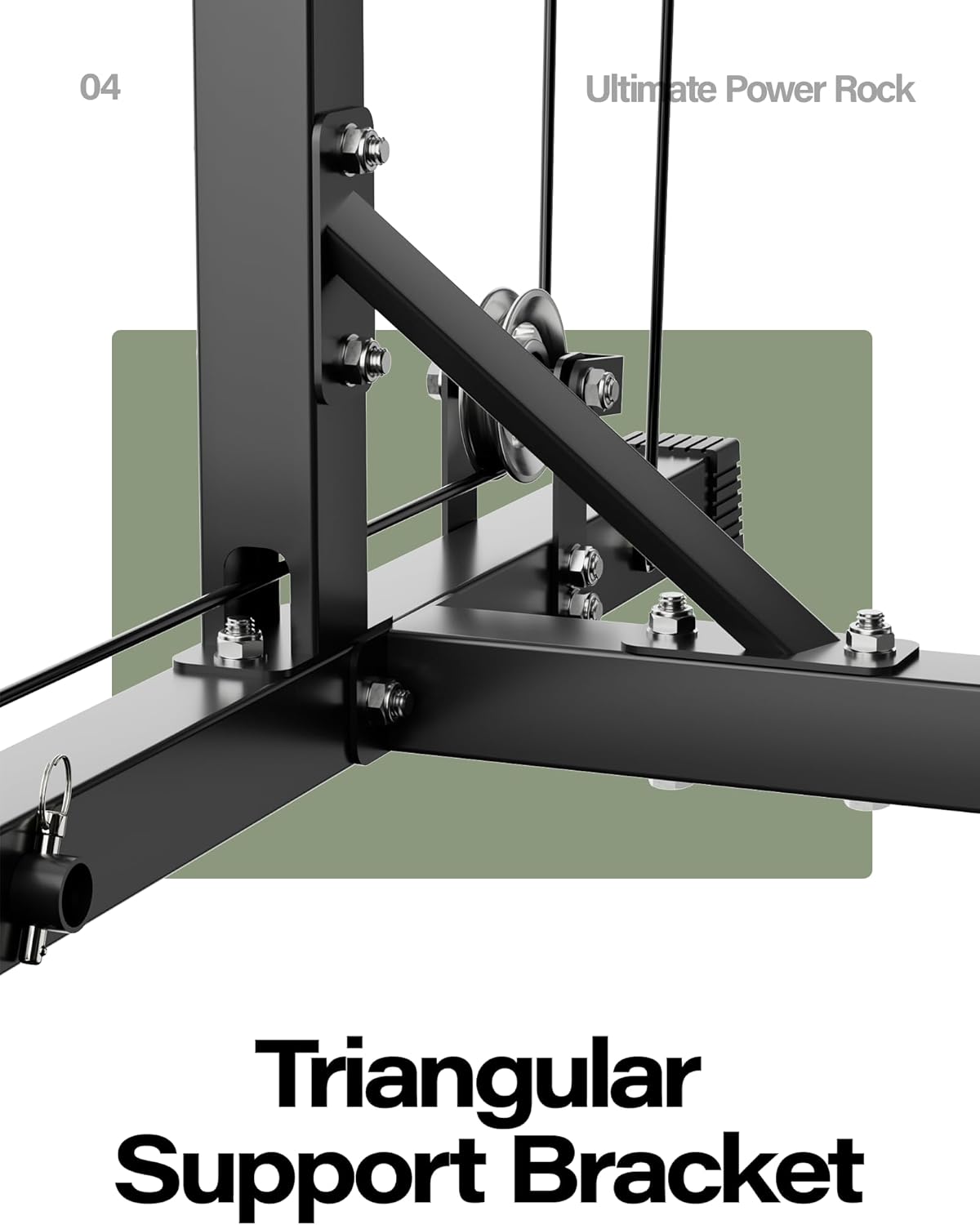 MAJOR FITNESS Drone1 Power Cage - Multi-Function Power Rack for Home Gym, Squat Rack, Cable Crossover System, for Strength Training, Heavy-Duty Steel Construction