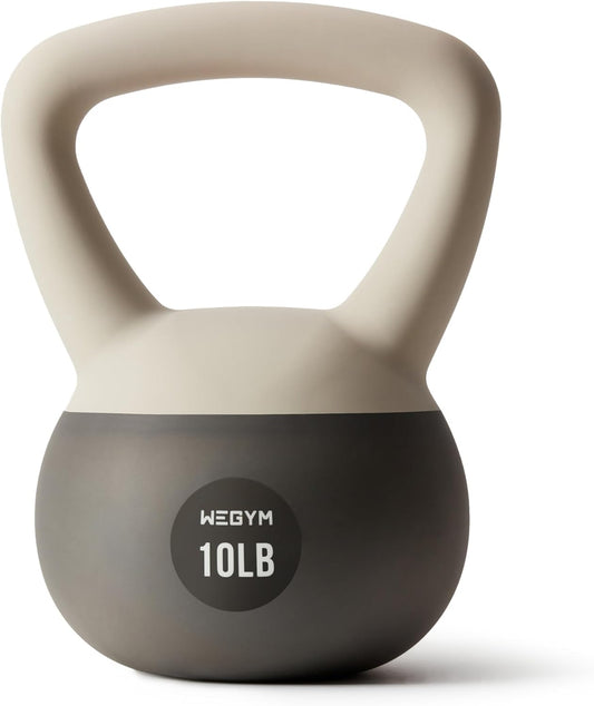 Soft Kettlebells with Cushioned Impact-Resistant Base and Anti-Slip, Wide-Grip Handle for Home Workouts, Weightlifting, and Full Body Strength Training