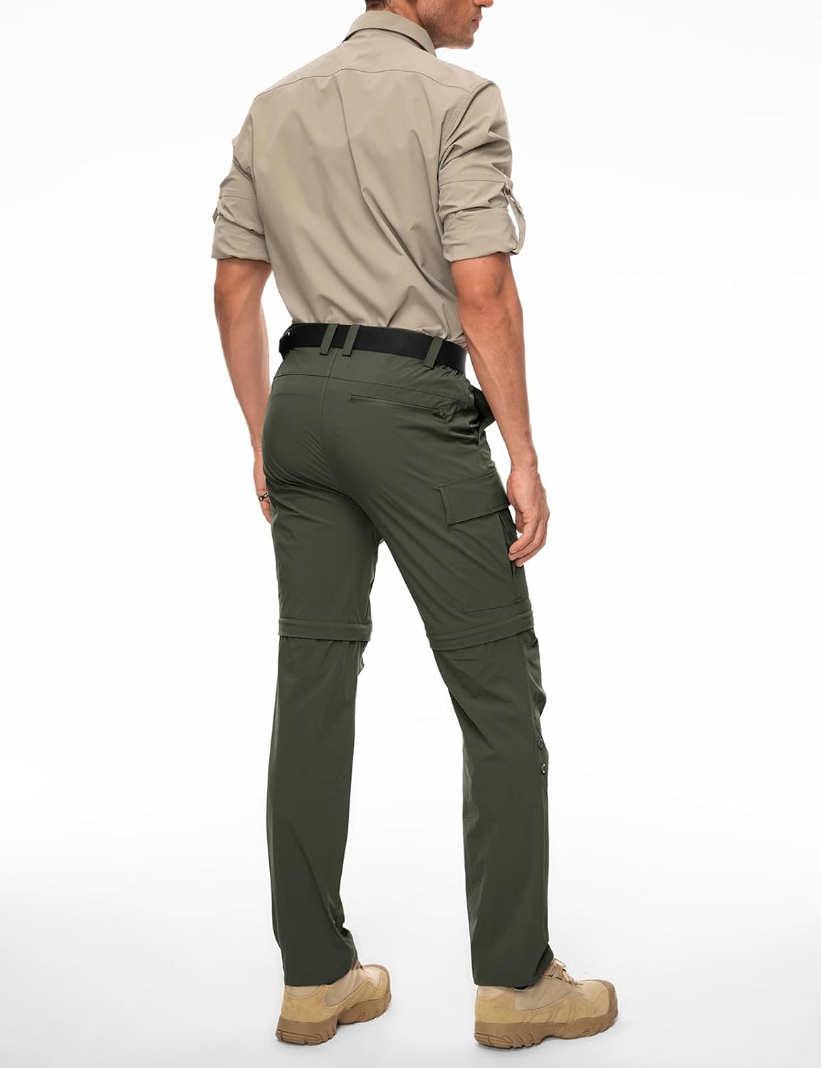 Wespornow Men's-Convertible-Hiking-Pants Quick Dry Lightweight Zip Off Breathable Cargo Pants for Outdoor, Fishing, Safari