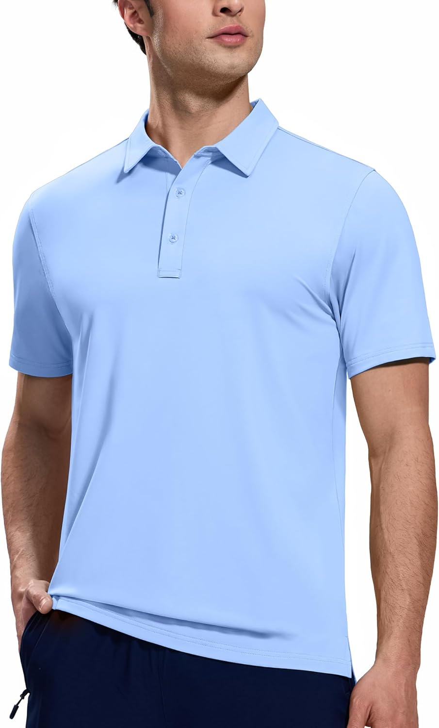 MIER Polo Shirts for Men Short Sleeve Dry Fit Performance Golf Tennis Active Collared Shirts, UPF 50+ Sun Protection