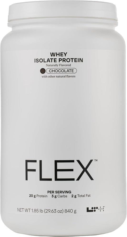 LTH Flex Whey Protein Isolate - Trusted by Life Time Fitness Members - Lactose-Free Protein Powder - for Post-Workout Recovery - Low Fat, No Sugar & Low Carb - Chocolate, 30 Servings