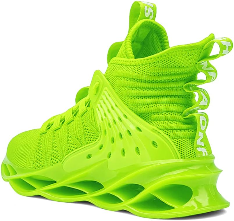 Hello MrLin Men's Running Shoes Non Slip Athletic Tennis Walking Blade Type Sneakers Hip Hop