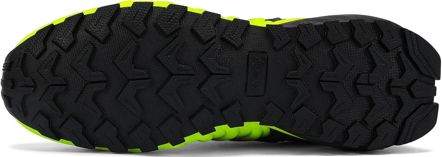 Kricely Men's Walking Shoes Breathable Lightweight Fashion Sneakers Non Slip Sport Gym Jogging Trail Running Shoes