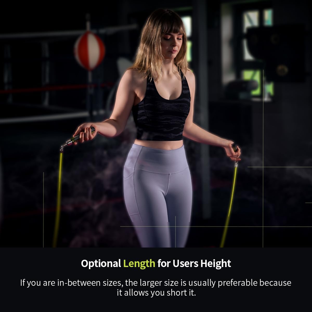 HEREROPE 1/4LB Weighted Jump Rope for Speed, Cardio, Boxing & Workout, Skipping Rope with Ball-bearing, Comfortable & Ergonomic Grip, Tangle Free Cable, Jump Ropes for Men Women Fitness