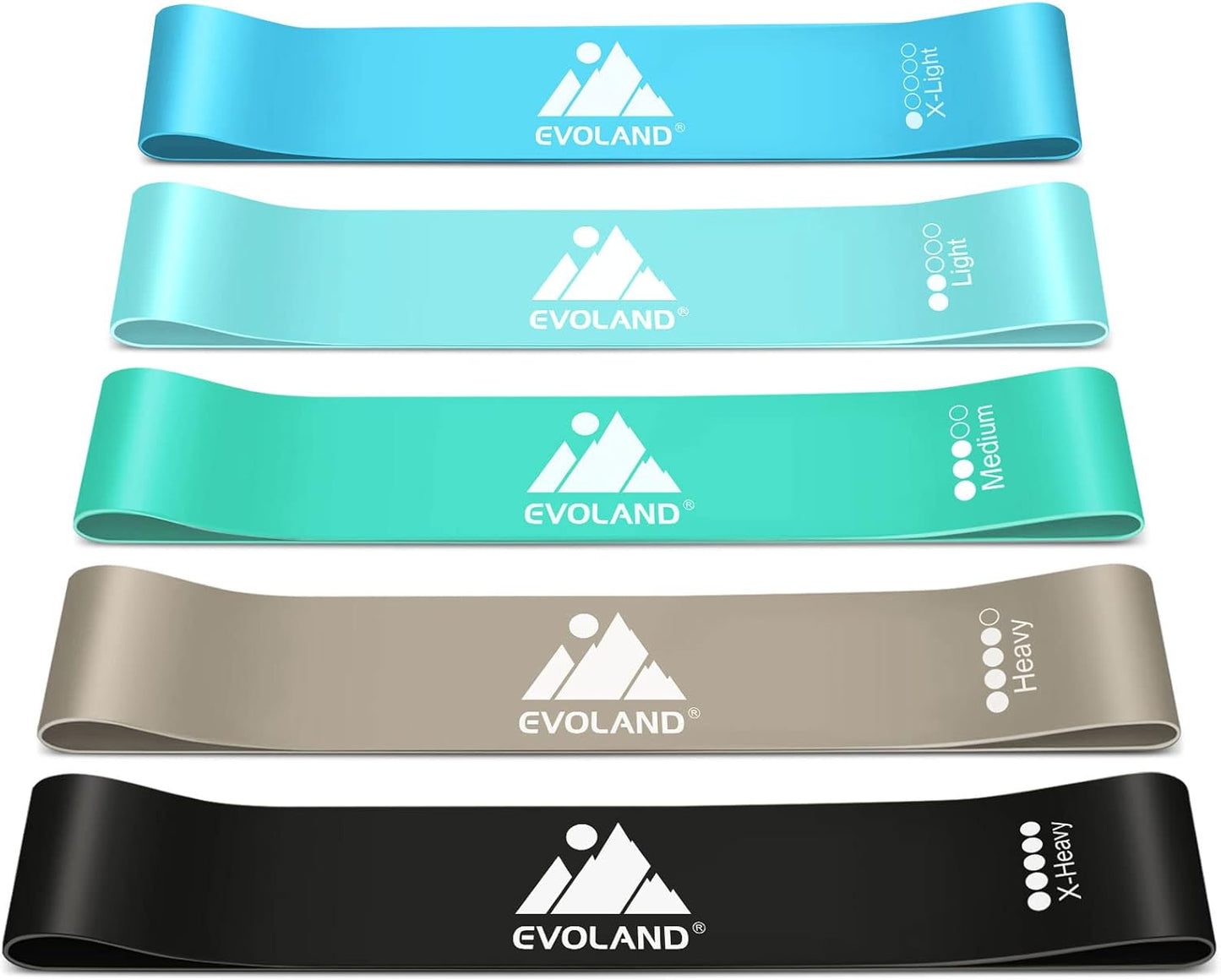 Resistance Bands Set, Workout Bands with Handles, Door Anchor, Ankle Straps and Carry Bag, Exercise Bands for Shape Body and Home Workouts