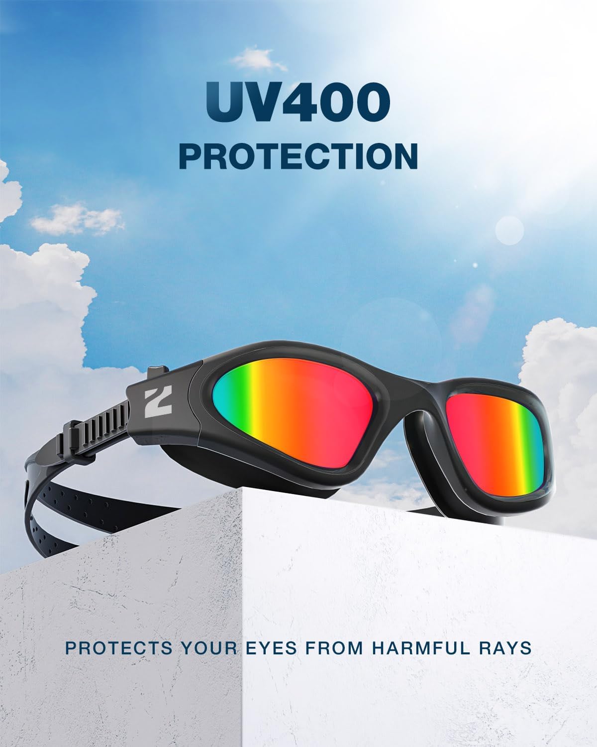 ZIONOR Swim Goggles, G1 SE Swimming Goggles Anti-fog for Adult Men Women