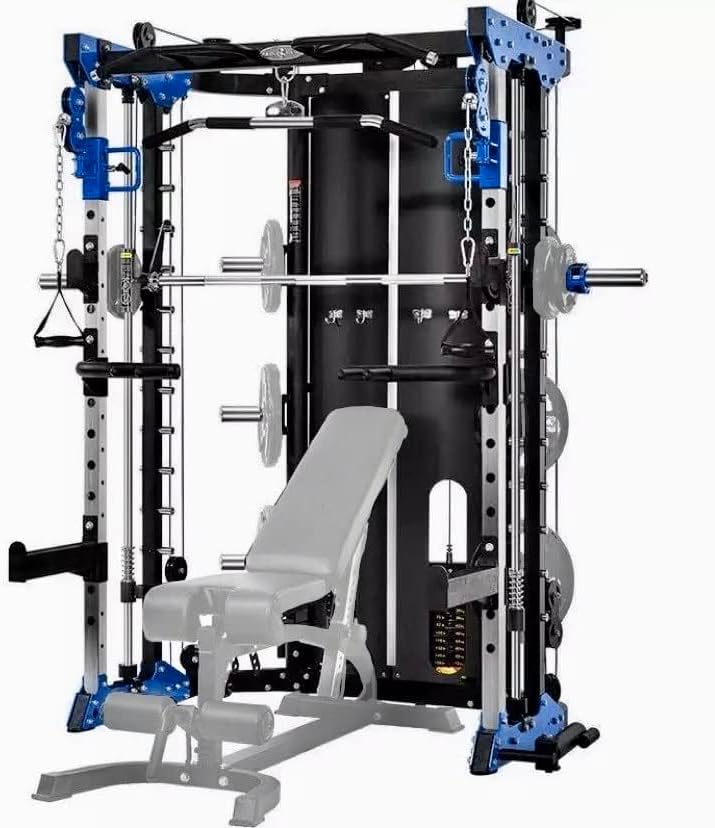 Smith Machine, Cables with Built in 160 kg Weights