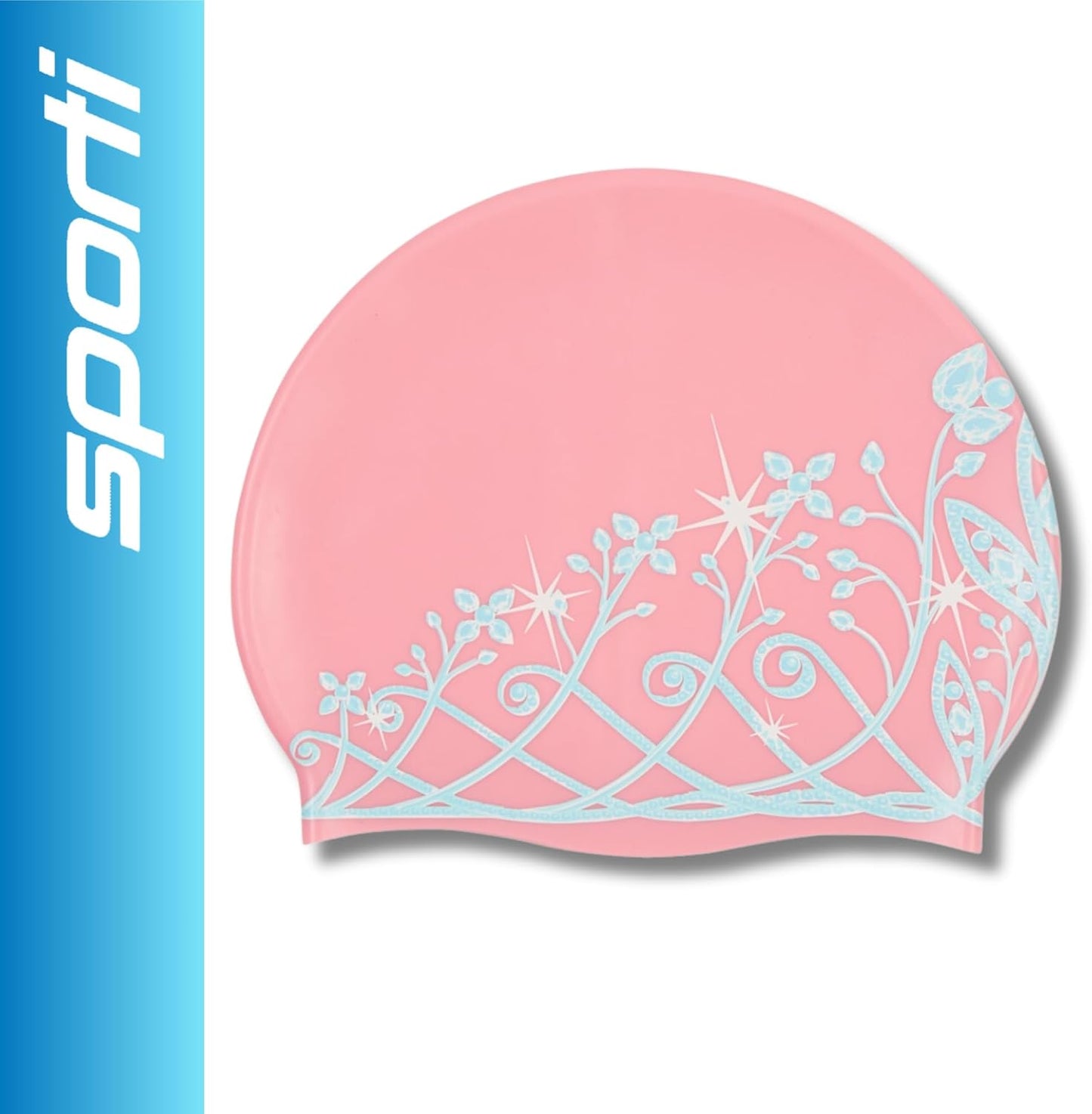 Sporti Silicone Swim Cap for Kids, Unisex Youth Swimming Cap, Protection Bathing Caps for Your Children, Aged 2-10