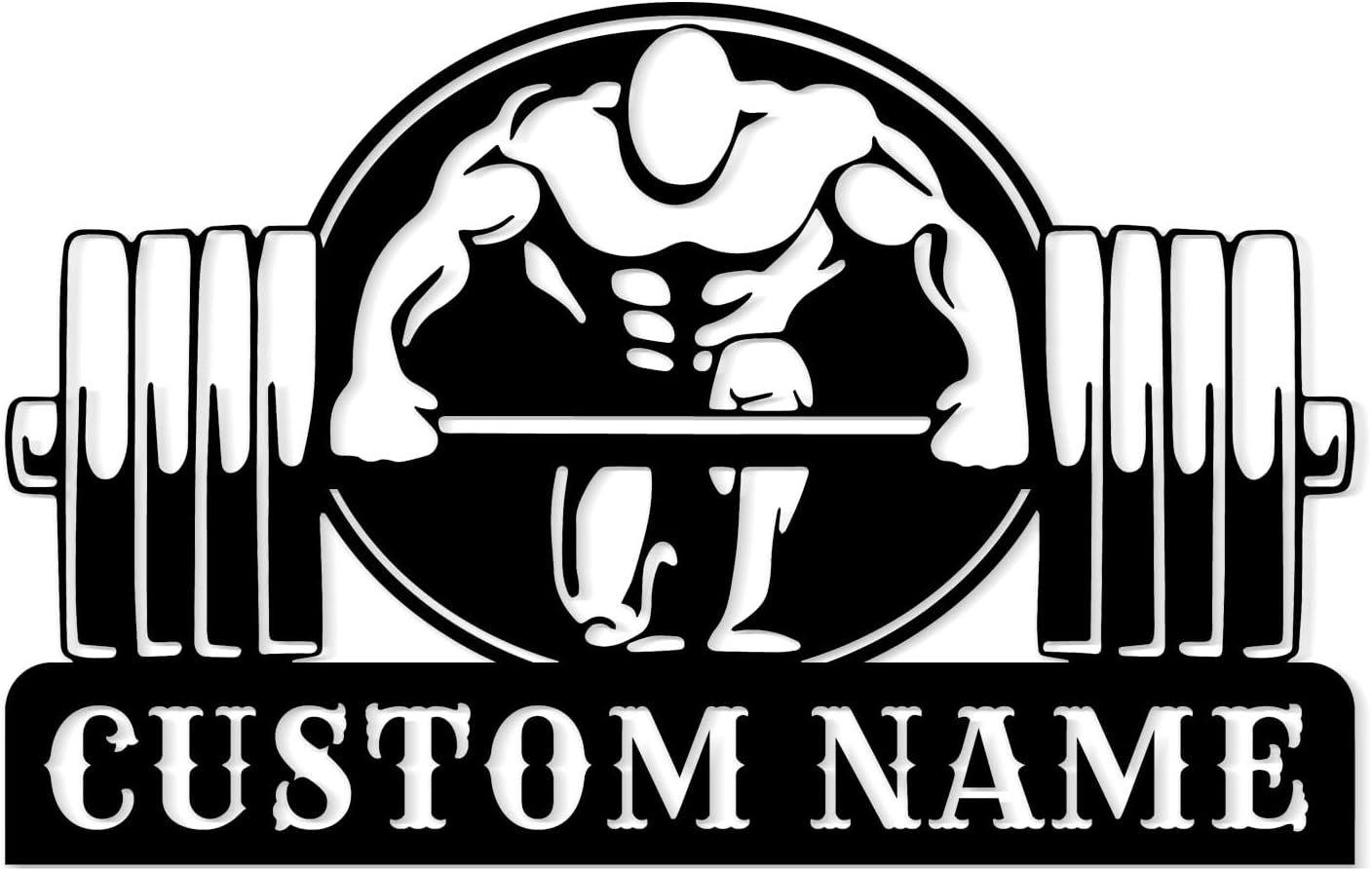 Customized Metal Gym Name Sign, Personalized Sports Room Wall Art,Metal Gym Sign,Unique Fitness Wall Sign, Gym Lovers Unique Gift, Gym Wall Art,Training Center Sign (Style-14)