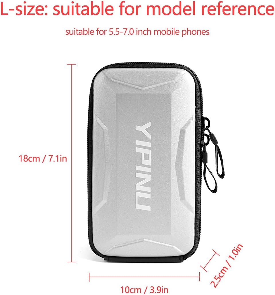 Dxyufazhe Outdoor Sports Multifunctional Armband Waterproof Running Sports Fitness Mobile Arm Bag, Compatible with iPhone 15 Pro Max 15 XS XR 8, Galaxy S25 S20 S10 Plus for Men & Women (Silver)